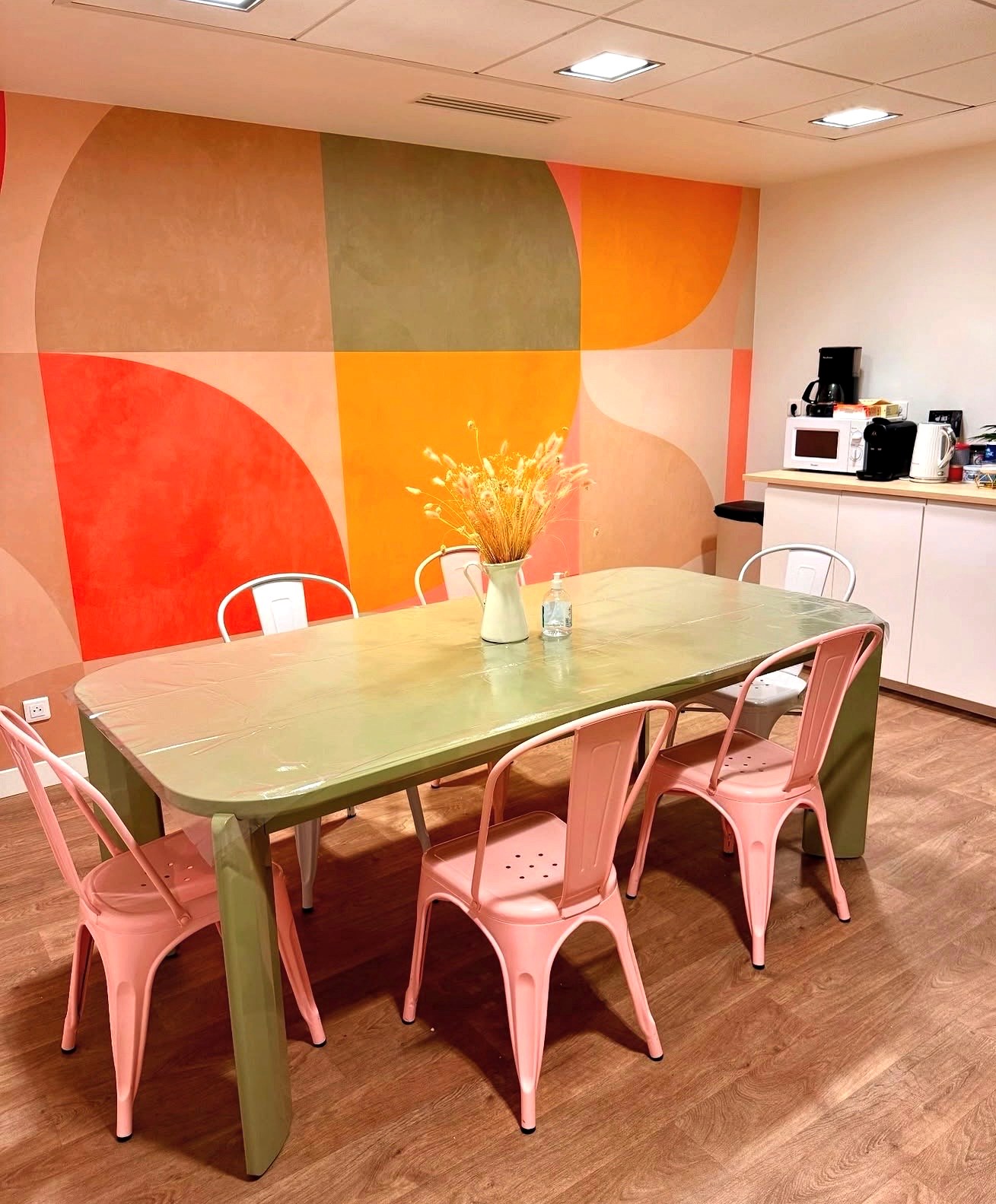 Espace détente et pause avec coin café